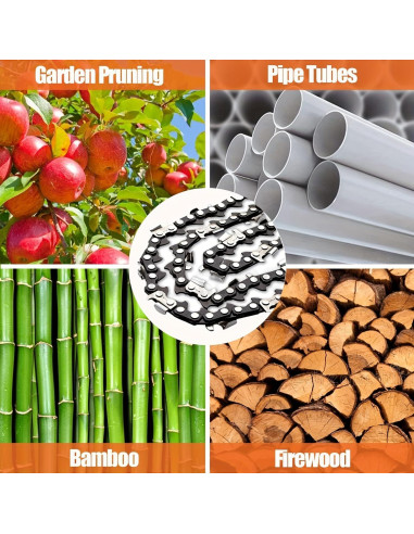 Cadenas de Reemplazo para Mini Motosierra UYEIKMLOP 10 y 15 cm