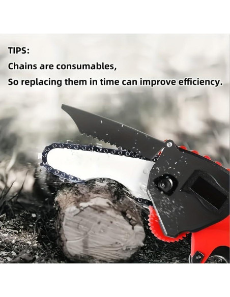 Cadenas de Reemplazo para Mini Motosierra UYEIKMLOP 10 y 15 cm
