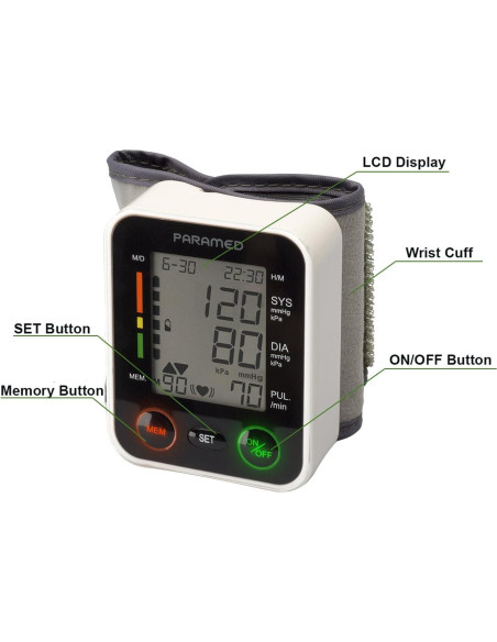 Monitor de Presión Arterial Automático Paramed PG-800A12 con Estuche