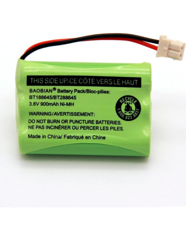 Batería Recargable Ni-MH 3.6V 900mAh BAOBIAN Compatible