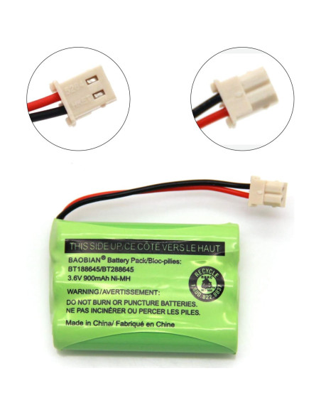 Batería Recargable Ni-MH 3.6V 900mAh BAOBIAN Compatible