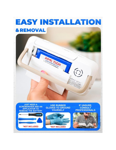 Batería de Reemplazo Rome Tech para Monitor Bebé DXR-8 Pro 2800mAh