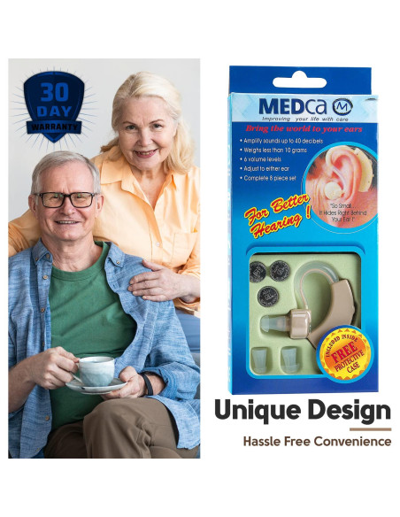 Amplificador Auditivo Digital MEDca BTE con Reducción de Ruido