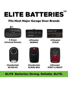 Batería de Reemplazo para Control Remoto de Puerta de Garaje Elite 2