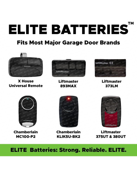 Batería de Reemplazo para Control Remoto de Puerta de Garaje Elite