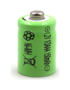 Batería Ni-MH 1/3AAA 1.2V 150mAh Elxjar para Luces Solares 2