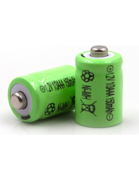 Batería Ni-MH 1/3AAA 1.2V 150mAh Elxjar para Luces Solares