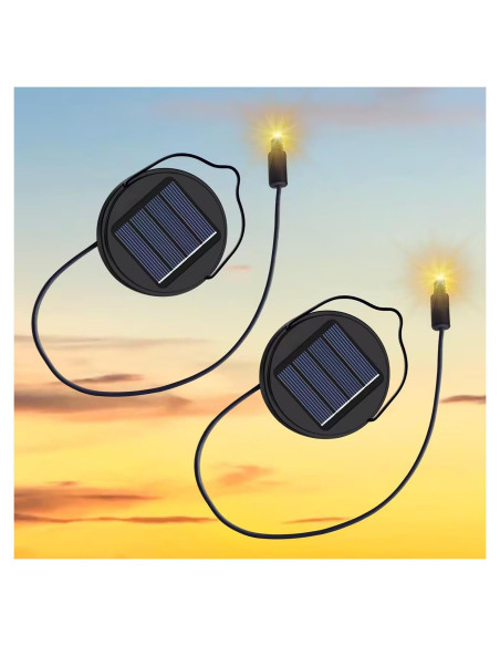 2Pack Baterías Recargables AA 600mAh para Luces Solares