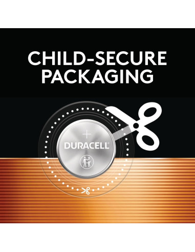 Batería de Litio Duracell CR2032 6 Unidades 3V Seguridad Infantil