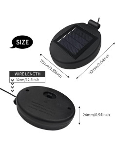 Tapa de Reemplazo para Linterna Solar AQEENURA 2PCS LED 2