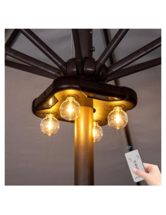 Luces LED para Paraguas Huizhou G40 a Pilas, 3 Brillos