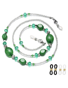 Cadena de Gafas con Perlas Dorada para Mujeres 69 cm