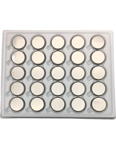 100 Baterías CR2032 de Litio 3V Guanpei - 20mm x 3.2mm