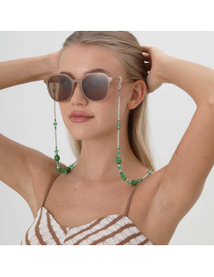 Cadena de Gafas con Perlas Dorada para Mujeres 69 cm 2