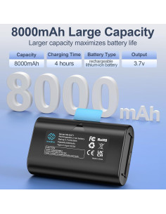 Batería de 8000mAh para Cámara SimpliSafe - Paquete de 2 2