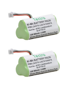 Batería Tectra 2-Pack Ni-MH 3.6V 900mAh para Symbol LS4278