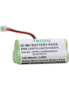 Batería Tectra 2-Pack Ni-MH 3.6V 900mAh para Symbol LS4278 2