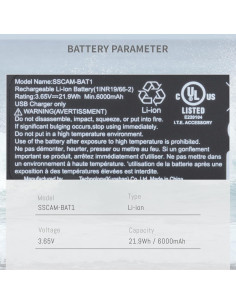 Batería recargable 6000mAh SimpliSafe SSCAM-BAT11 para cámaras 2