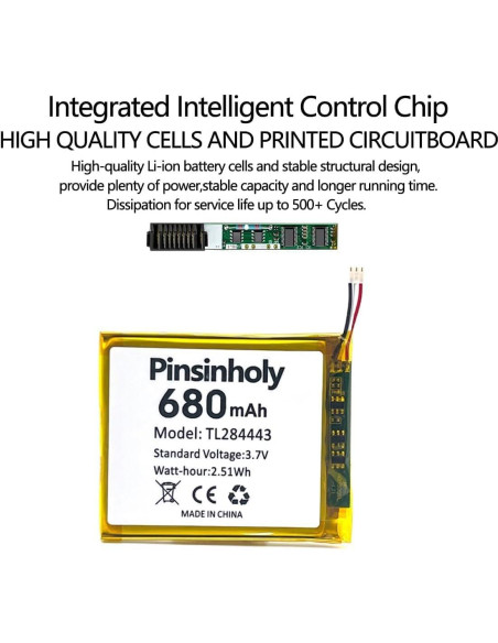 Batería TL284443 Pinsinholy para Termostato Nest 2da 3ra Gen