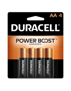 Baterías Duracell Coppertop AA Power Boost - Paquete de 4