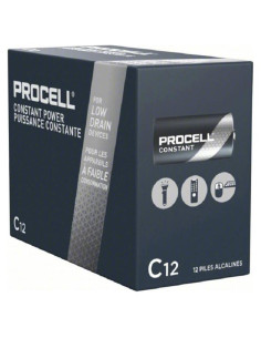 Batería Alcalina Duracell Procell C - Paquete de 24 Unidades