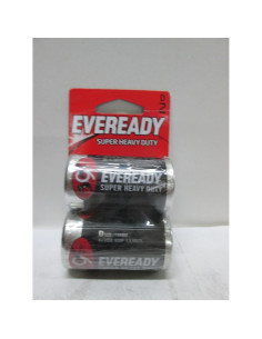 Baterías D 1.5V Eveready Super Heavy Duty - 2 Pack 2