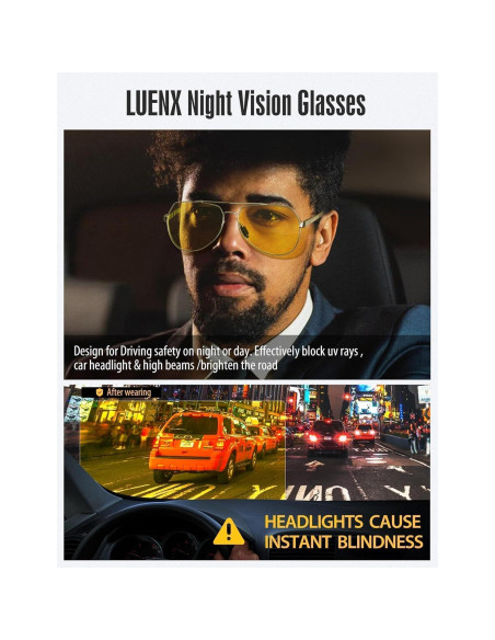 Gafas de sol LUENX Aviador Polarizadas UV400 Metal