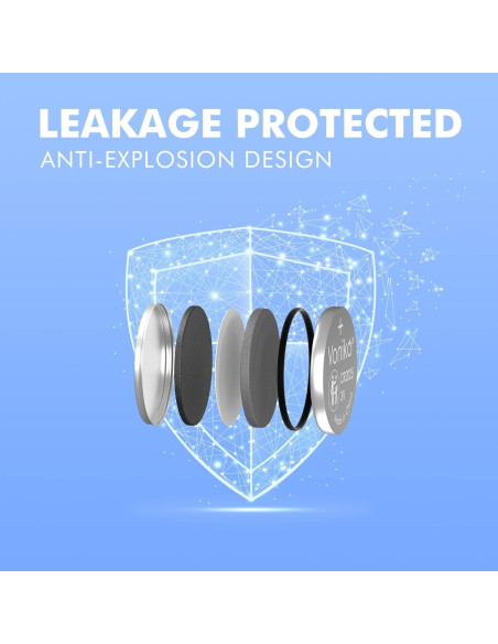 Baterías de Litio Voniko CR2025 3V Paquete de 5 - Seguridad Infantil