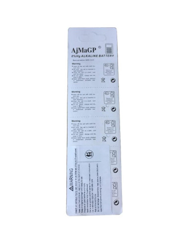 Baterías Alcalinas AG13 MJKAA 1.5V Paquete de 10 - LR44