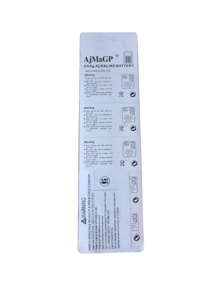 Baterías Alcalinas AG13 MJKAA 1.5V Paquete de 10 - LR44