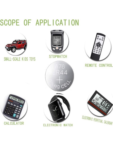 Baterías Alcalinas AG13 MJKAA 1.5V Paquete de 10 - LR44