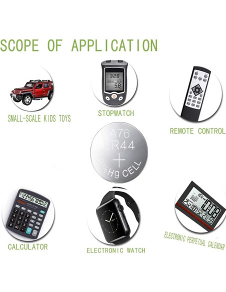 Baterías Alcalinas AG13 MJKAA 1.5V Paquete de 10 - LR44