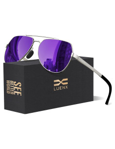 Gafas de sol LUENX Aviador Polarizadas UV400 para Unisex