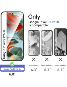 Protector de Pantalla Vidrio Templado NEW'C para Google Pixel 9 Pro XL 2