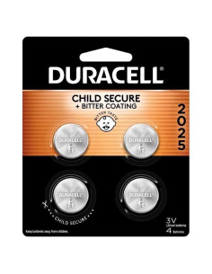 Batería de botón de litio Duracell 2025 - 4 unidades
