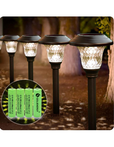 Baterías Recargables AA Ni-MH 600mAh GEILIENERGY - Paquete de 12