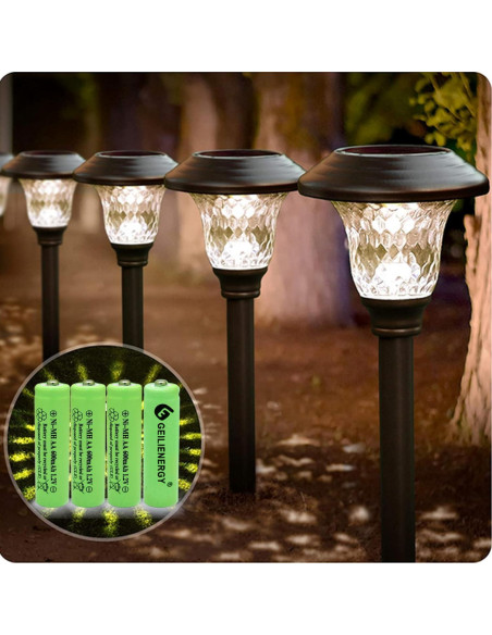 Baterías Recargables AA Ni-MH 600mAh GEILIENERGY - Paquete de 12