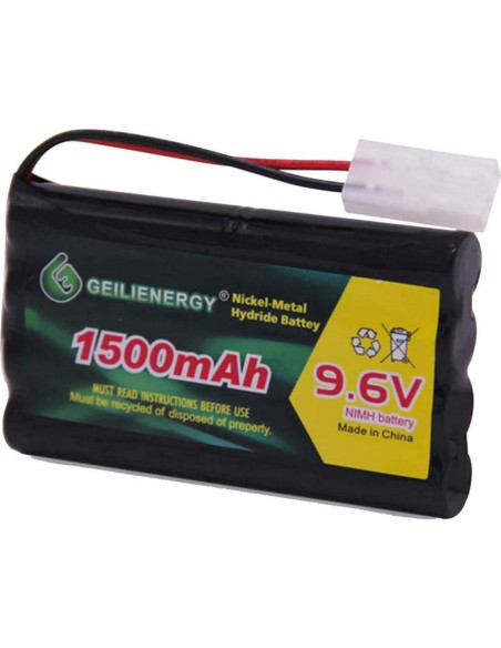 Batería Recargable Ni-MH 9.6V 1500mAh GEILIENERGY Tamiya