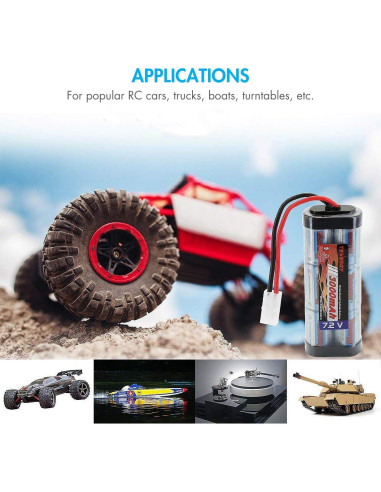 Baterías NiMH Tenergy 7.2V 3000mAh con Cargador Inteligente