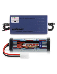 Batería NiMH 7.2V 3000mAh Tenergy + Cargador Universal RC