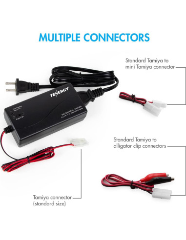 Baterías NiMH Tenergy 7.2V 3000mAh con Cargador Inteligente