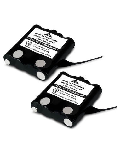 Paquete de 2 Baterías Ni-MH 4.8V 800mAh JINTION para Uniden