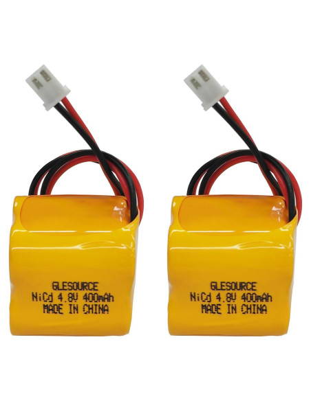 Batería Recargable Ni-CD XUNTU 4.8V 400mAh para Luz de Emergencia (2 Paquete)