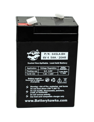Batería de Plomo Ácido Sellada 6V 4.5AH UB645 - 2 Paquete
