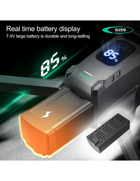 Batería de Reemplazo para Drone S159 2200mAh 7.4V - 2 Pcs