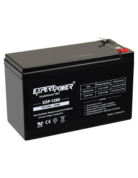 Batería de Plomo Sellada 12V 8AH ExpertPower para UPS