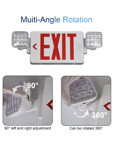 Señal de Salida de Emergencia LED TANLUX con Batería 1 Paquete