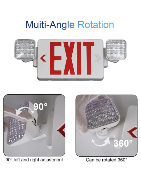 Señal de Salida de Emergencia LED TANLUX con Batería 1 Paquete