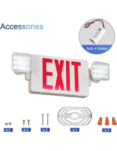 Señal de Salida de Emergencia LED TANLUX con Batería 1 Paquete