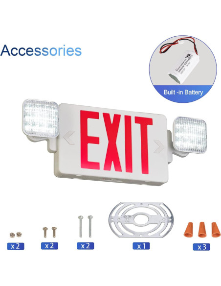 Señal de Salida de Emergencia LED TANLUX con Batería 1 Paquete